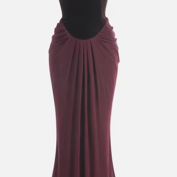 NWT Meshki Roxanne Velvet Corset Maxi Dress - Cacao Brown XS Xsmall 2US 34EU - Picture 11 of 12